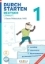Buchcover und Innenansicht für das Buch: Durchstarten 1. Klasse - Deutsch AHS - Lernhilfe