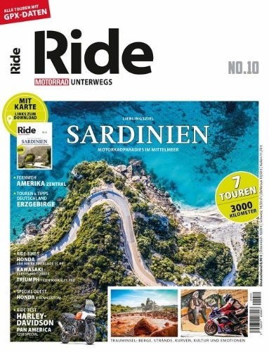Buchcover und Innenansicht für das Buch: RIDE - Motorrad unterwegs, No. 10