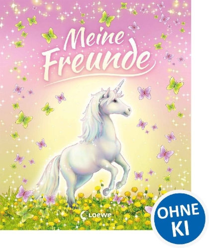 Buchcover und Innenansicht für das Buch: Meine Freunde (Einhörner)