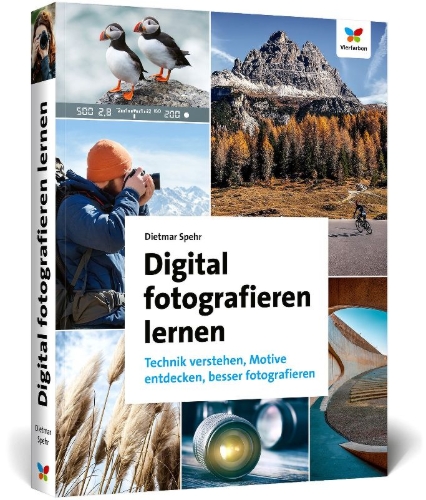 Buchcover und Innenansicht für das Buch: Digital fotografieren lernen