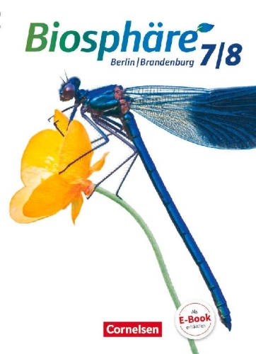 Buchcover und Innenansicht für das Buch: Biosphäre Sekundarstufe I 7./8. Schuljahr - Gymnasium Berlin/Brandenburg - Schülerbuch