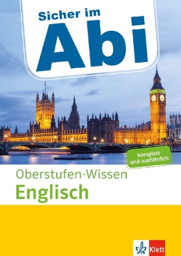 Buchcover und Innenansicht für das Buch: Sicher im Abi Oberstufen-Wissen Englisch