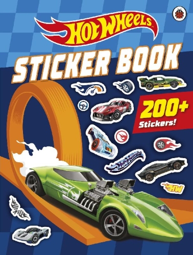 Buchcover und Innenansicht für das Buch: Hot Wheels: Sticker Book