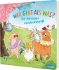 Buchcover und Innenansicht für das Buch: Wer geht als was? Ein tierischer Verkleidespaß!