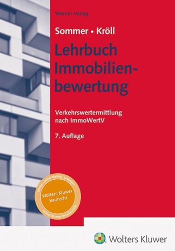 Buchcover und Innenansicht für das Buch: Lehrbuch Immobilienbewertung