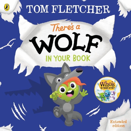 Buchcover und Innenansicht für das Buch: There's a Wolf in Your Book
