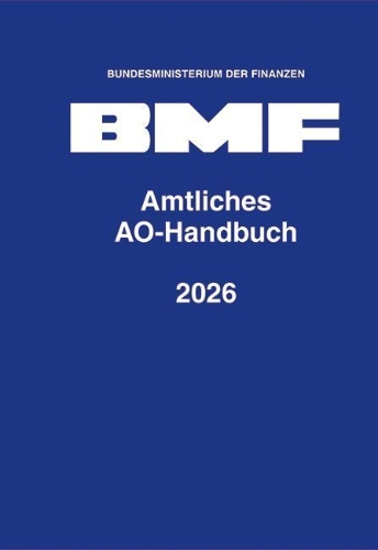 Buchcover und Innenansicht für das Buch: Amtliches AO-Handbuch 2026