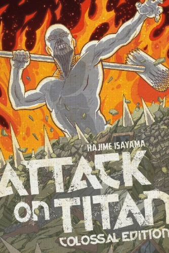 Buchcover und Innenansicht für das Buch: Attack on Titan: Colossal Edition 5