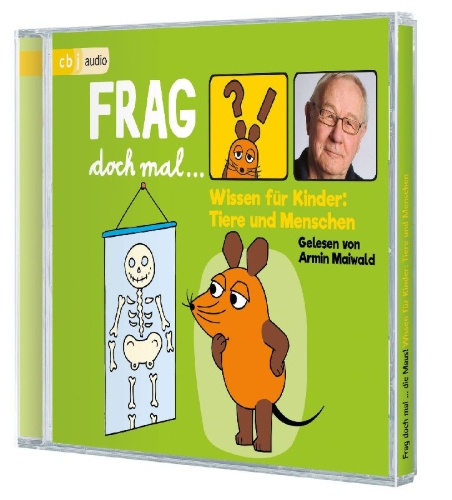 Buchcover und Innenansicht für das Buch: Frag doch mal ... die Maus! Wissen für Kinder: Tiere und Menschen