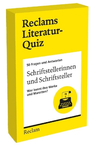 Buchcover und Innenansicht für das Buch: Schriftstellerinnen und Schriftsteller. Wer kennt ihre Werke und Marotten? 50 Fragen und Antworten für Büchermenschen