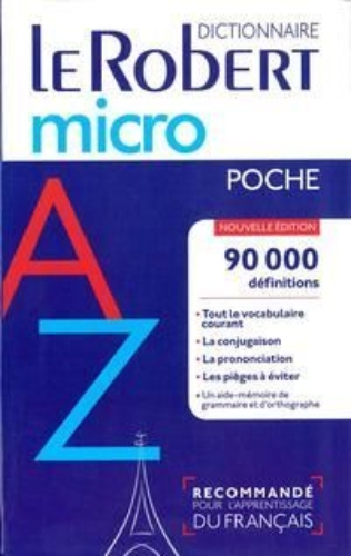 Buchcover und Innenansicht für das Buch: Dictionnaire Le Robert Micro poche