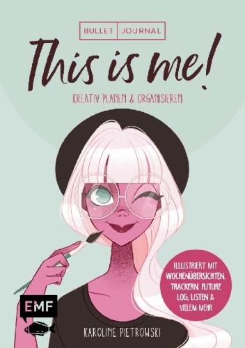 Buchcover und Innenansicht für das Buch: Mein Bullet Journal - This is me!