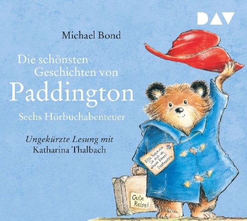 Buchcover und Innenansicht für das Buch: Die schönsten Geschichten von Paddington - Sechs Hörbuchabenteuer