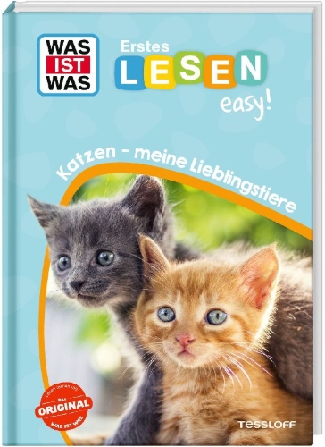 Buchcover und Innenansicht für das Buch: WAS IST WAS Erstes Lesen easy! Katzen - meine Lieblingstiere