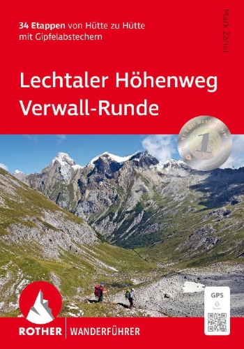 Buchcover und Innenansicht für das Buch: Lechtaler Höhenweg - Verwall-Runde