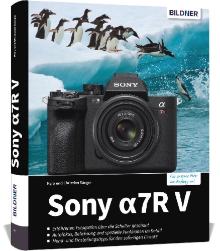Buchcover und Innenansicht für das Buch: Sony A7R V