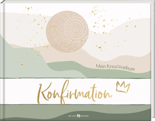 Buchcover und Innenansicht für das Buch: Konfirmation - Mein Kreativalbum