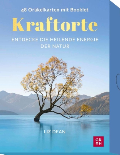 Buchcover und Innenansicht für das Buch: Earth Blessings Oracle Cards: Connect With the Healing Power of Nature a 48 Card Deck With Guidebook
