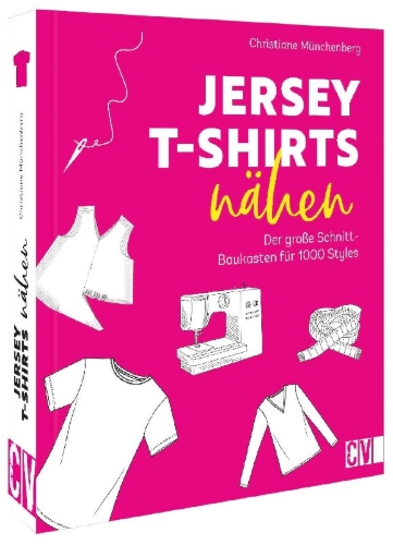 Buchcover und Innenansicht für das Buch: Jersey-T-Shirts nähen