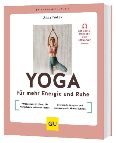 Buchcover und Innenansicht für das Buch: Yoga für mehr Energie und Ruhe