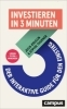 Buchcover und Innenansicht für das Buch: Investieren in 3 Minuten