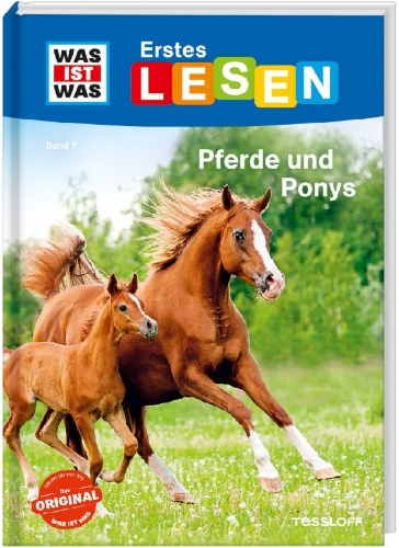 Buchcover und Innenansicht für das Buch: WAS IST WAS Erstes Lesen Band 7. Pferde und Ponys