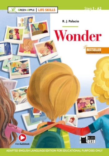 Buchcover und Innenansicht für das Buch: Wonder. Book + free Audiobook