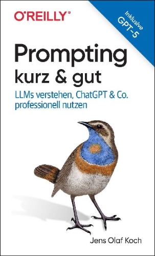 Buchcover und Innenansicht für das Buch: Prompting kurz & gut