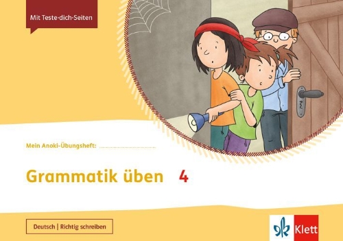 Buchcover und Innenansicht für das Buch: Mein Anoki-Übungsheft. Grammatik üben 4. Übungsheft Klasse 4