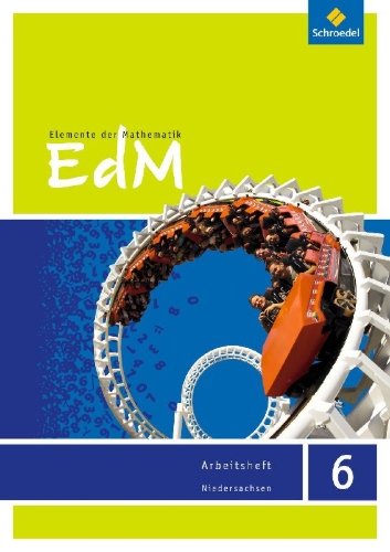 Buchcover und Innenansicht für das Buch: Elemente der Mathematik 6. Arbeitsheft. Sekundarstufe 1. G9. Niedersachsen