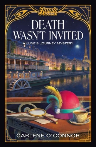 Buchcover und Innenansicht für das Buch: Death Wasn't Invited: A June's Journey Mystery