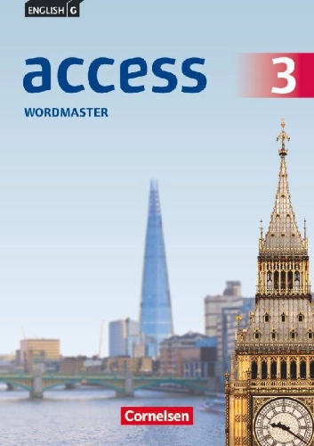 Buchcover und Innenansicht für das Buch: English G Access 03. 7. Schuljahr Wordmaster
