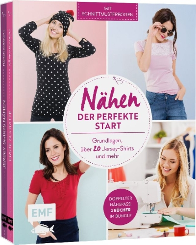 Buchcover und Innenansicht für das Buch: Nähen - Der perfekte Start