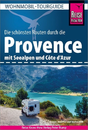 Buchcover und Innenansicht für das Buch: Reise Know-How Wohnmobil-Tourguide Provence mit Seealpen und Côte d'Azur