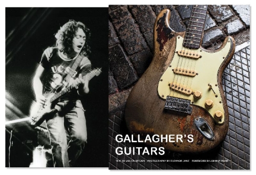 Buchcover und Innenansicht für das Buch: Gallagher's Guitars