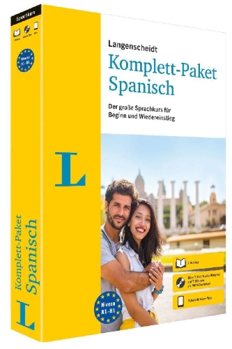 Buchcover und Innenansicht für das Buch: Langenscheidt Komplett-Paket Spanisch