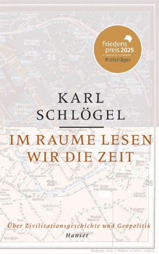 Buchcover und Innenansicht für das Buch: Im Raume lesen wir die Zeit