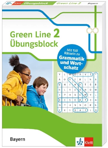 Buchcover und Innenansicht für das Buch: Green Line 2 Bayern Klasse 6 - Übungsblock zum Schulbuch
