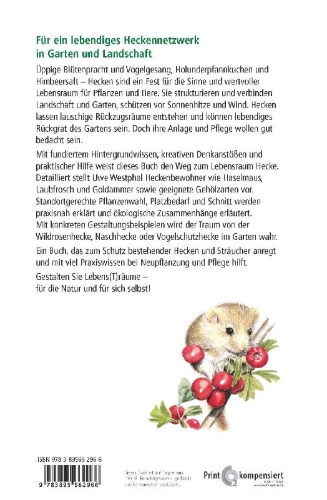 Buchcover und Innenansicht für das Buch: Hecken - Lebensräume in Garten und Landschaft