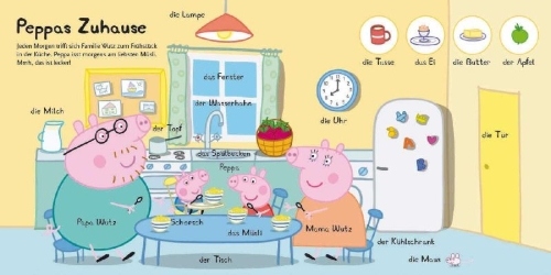 Buchcover und Innenansicht für das Buch: Mein Memo-Buch mit Peppa Pig