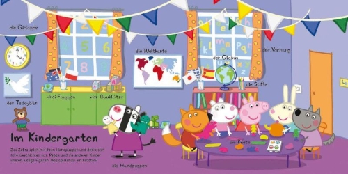 Buchcover und Innenansicht für das Buch: Mein Memo-Buch mit Peppa Pig
