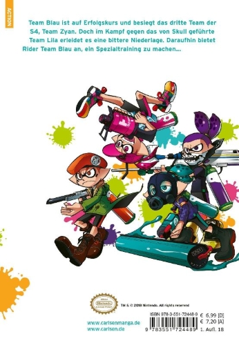 Buchcover und Innenansicht für das Buch: Splatoon