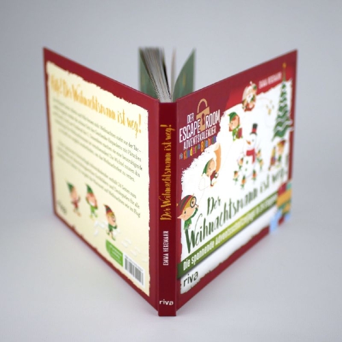 Buchcover und Innenansicht für das Buch: Der Weihnachtsmann ist weg!