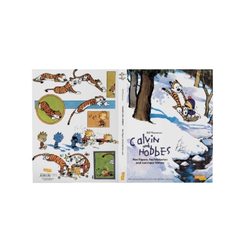 Buchcover und Innenansicht für das Buch: Calvin & Hobbes - Von Tigern, Teufelskerlen und nervigen Vätern - Sammelband 02