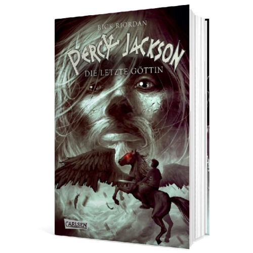 Buchcover und Innenansicht für das Buch: Percy Jackson and the Olympians - The Last Olympian