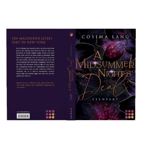 Buchcover und Innenansicht für das Buch: A Midsummer Night's Deal. Feenpakt