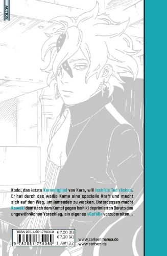 Buchcover und Innenansicht für das Buch: Boruto: Naruto next Generations
