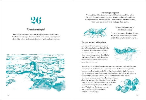 Buchcover und Innenansicht für das Buch: 50 Things to Do by the Sea