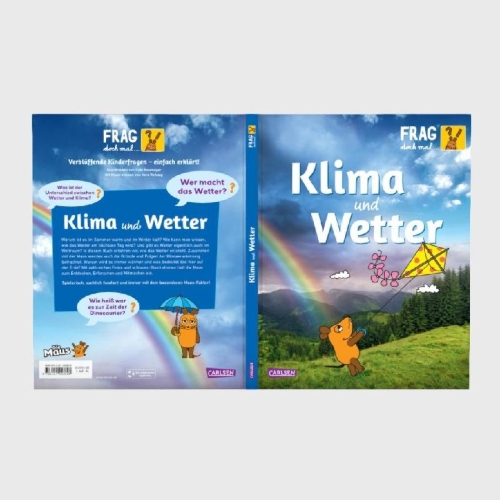 Buchcover und Innenansicht für das Buch: Frag doch mal ... die Maus: Klima und Wetter