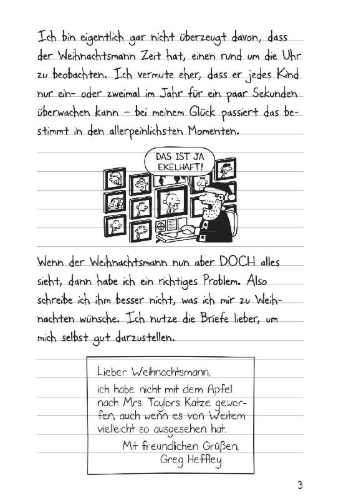 Buchcover und Innenansicht für das Buch: Diary of a wimpy kid - Cabin fever